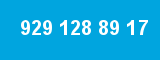 929 128 89 17